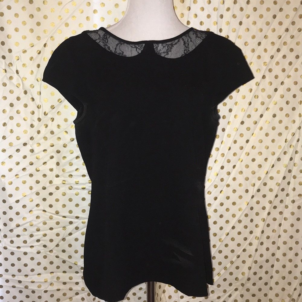 Women’s Black Cap Sleeve Top
